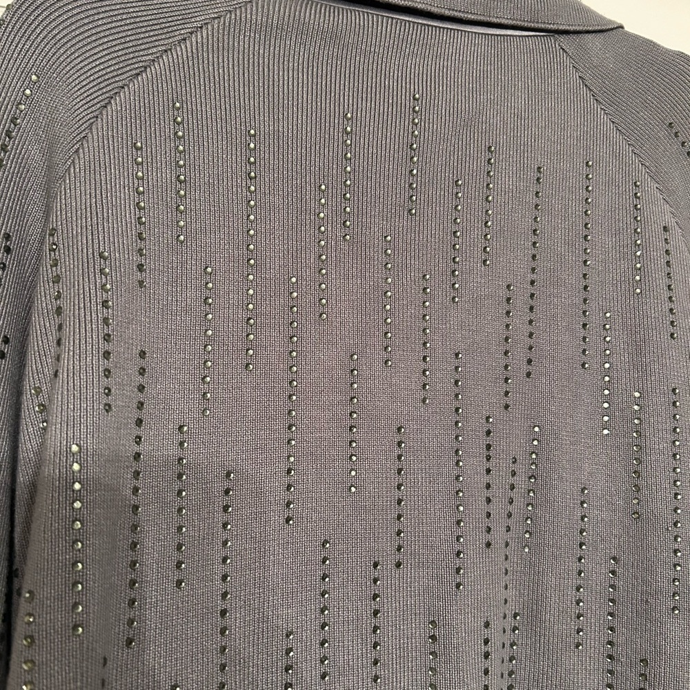 Gray Sweater Zipper Jacket 3X - Picture 6 of 11